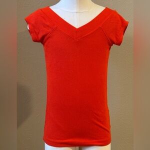 BDG Vibrant Orange Ribbed Women's Top